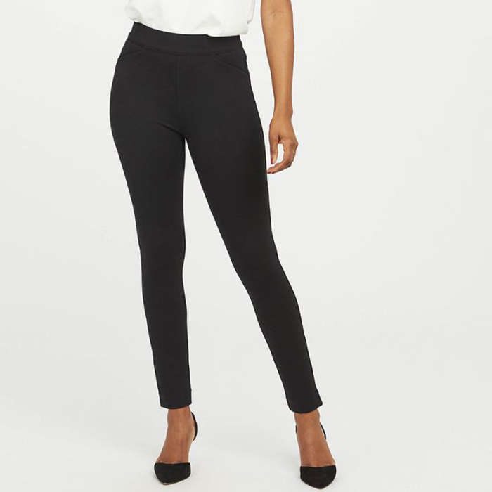 womens skinny trousers black