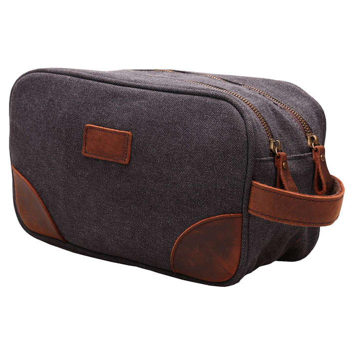 men's leather toiletry bag macys