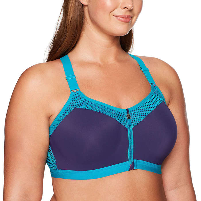 best sports bra zipper front