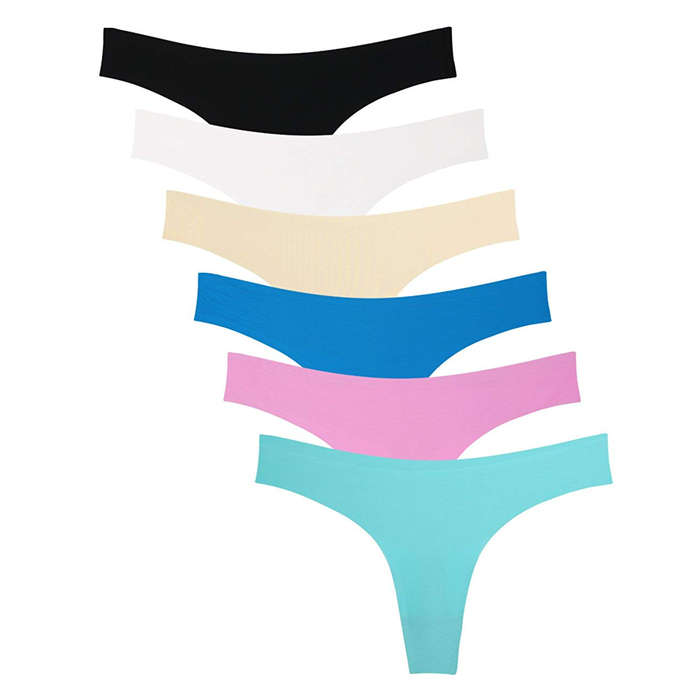 seamless microfiber thongs