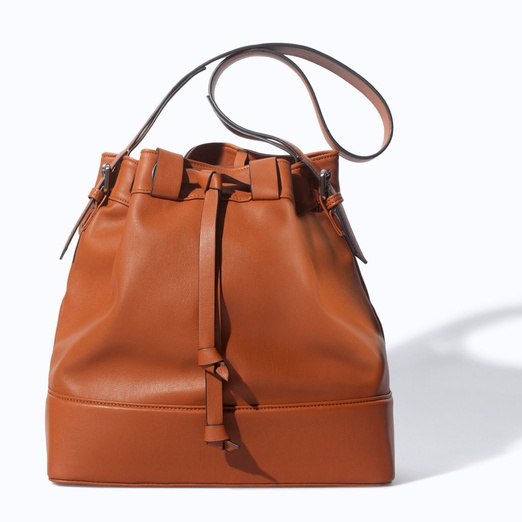 Zara DRAWSTRING BUCKET BAG | Rank & Style